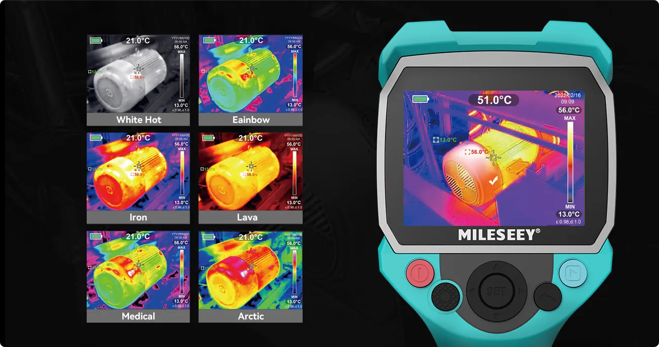 TR256A multiple color palettes
