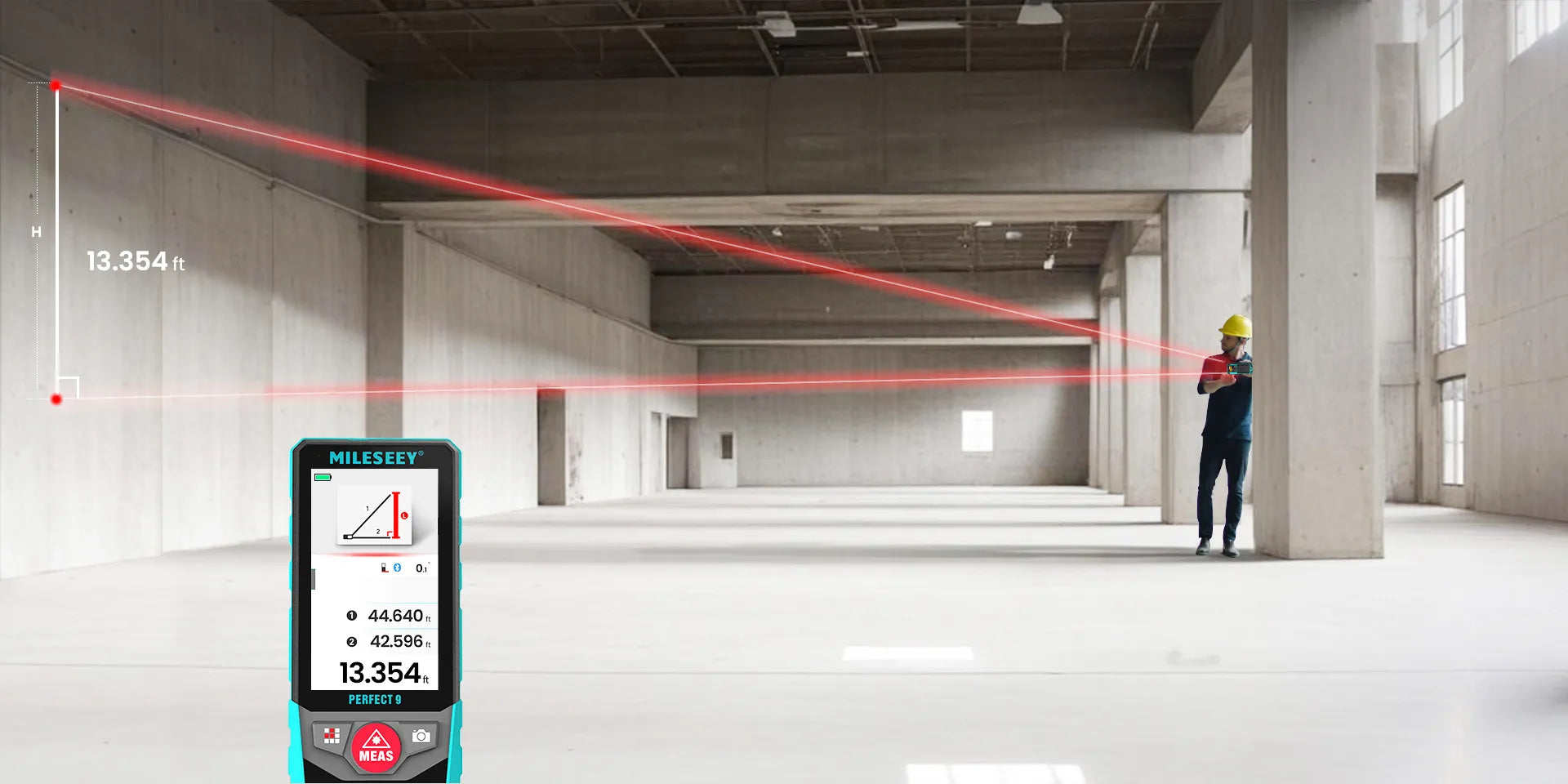 P9 outdoor laser measure advanced measuring features
