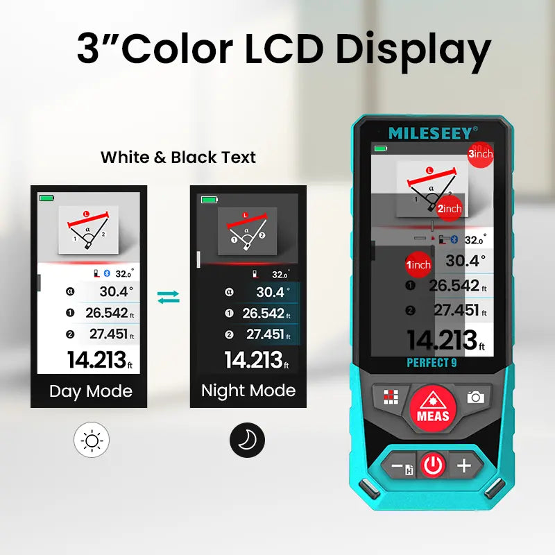 P9 Outdoor Laser Measure with Point-to-point (P2P) Technology Mileseey Canada