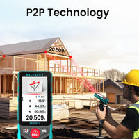 P9 Outdoor Laser Measure with Point-to-point (P2P) Technology Mileseey Canada
