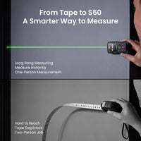 S50 Green-Beam Laser Measure Powered by PowerBurst™ Mileseey Canada