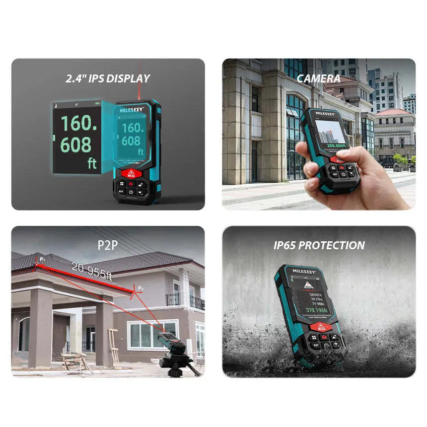 S7 330ft Outdoor Laser Measure with Camera Mileseey Canada