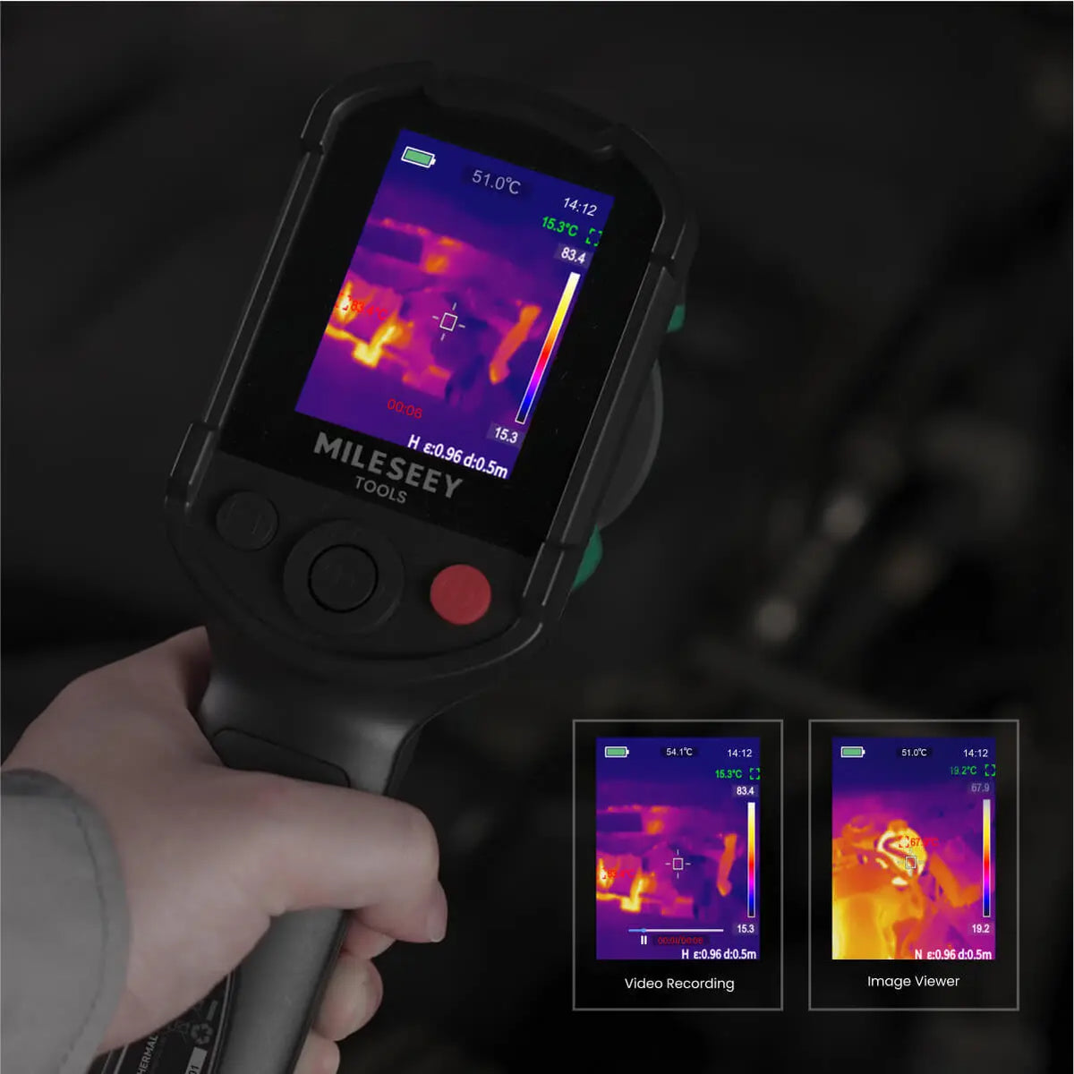 TR20 Series Thermal Imaging Camera with Video Recording Mileseey Canada